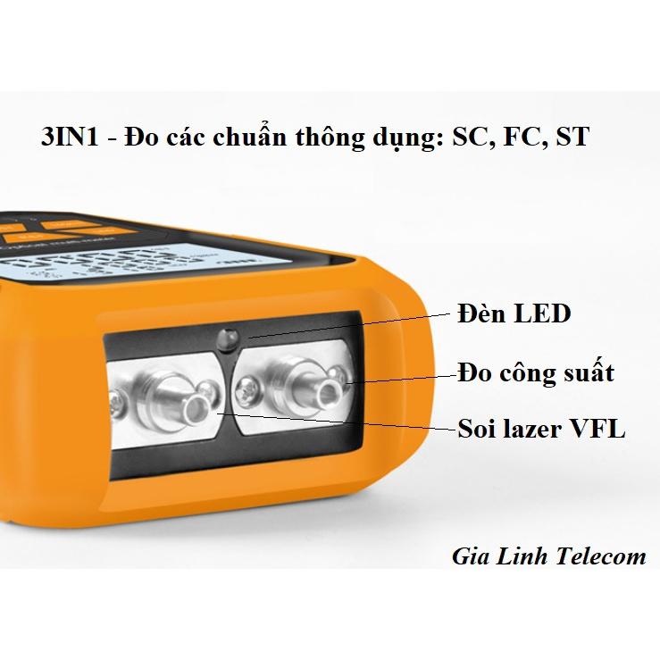 Máy đo công suất quang SGM 4in1 có soi lazer - test LAN