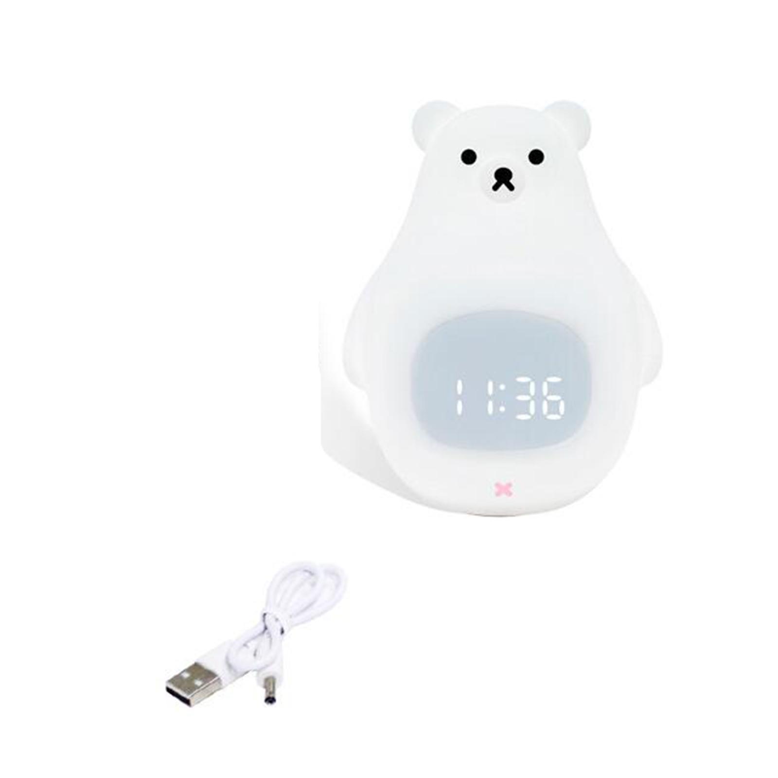 USB Charging Children Bedroom Room Decor Silicone Bear Bedside Lamp Night Light