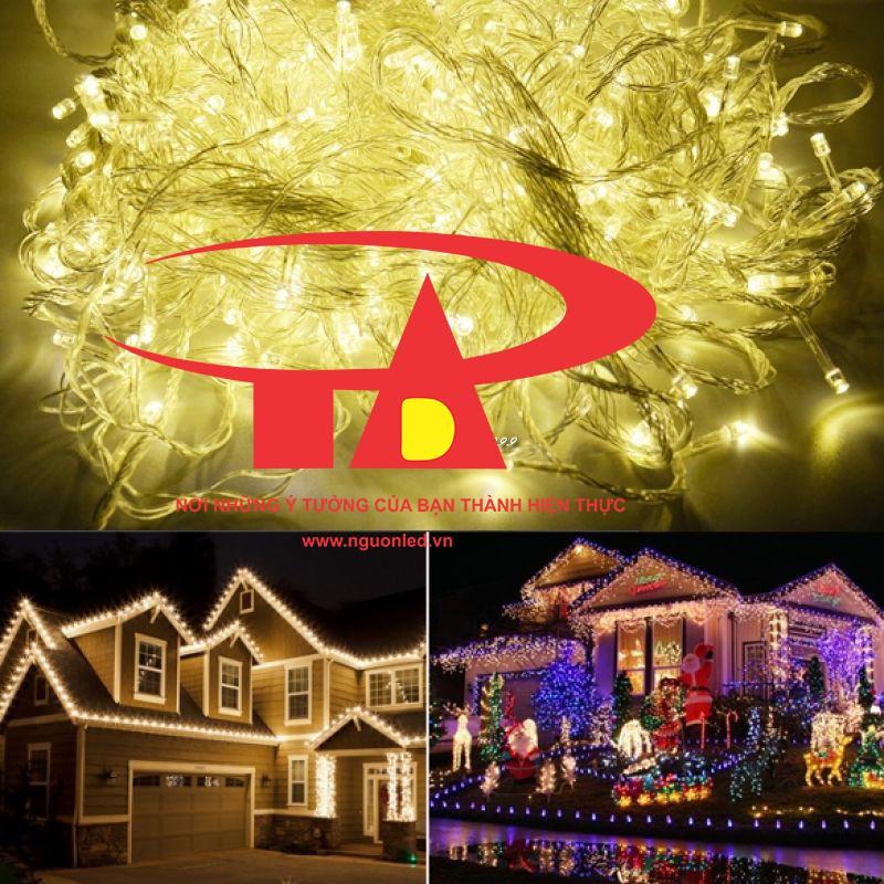 Đèn Led Chớp Trang Trí Noel Màu Vàng Nắng/ Màu Tím 7M