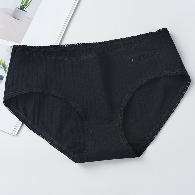 Quần cotton tăm màu trơn ôm mông co giãn tốt cottone