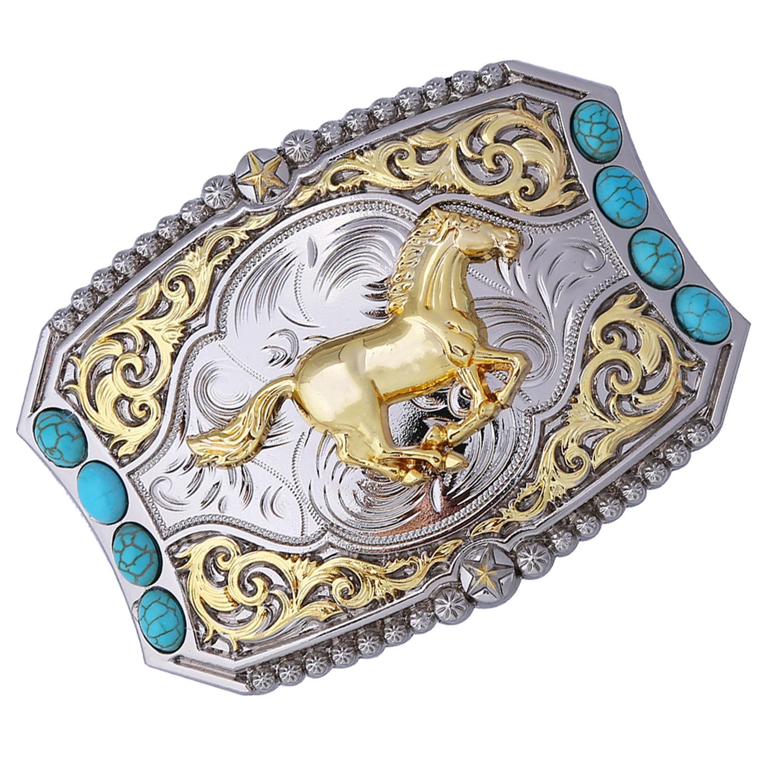 Mens Western Belt Buckle Luminous Stone 3D Scorpion Animal Belt Buckle