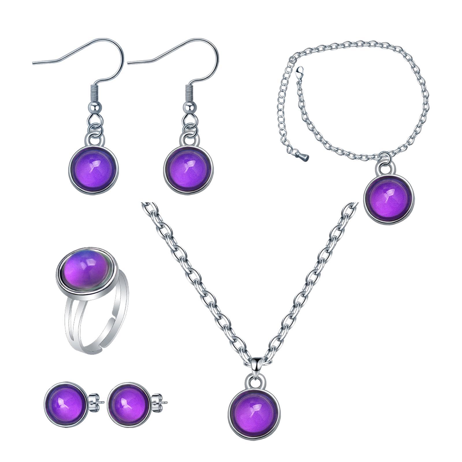 Mood Necklace Jewelry Set Fashion for Girls Women Wife Girlfriend Daily Wear