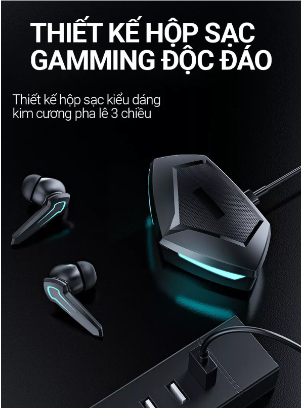 Tai Nghe Gaming Không Dây Bluetooth 5.2 - P30, hỗ trợ đàm thoại độ trễ cực thấp khi chơi game, Bass mạnh mẽ