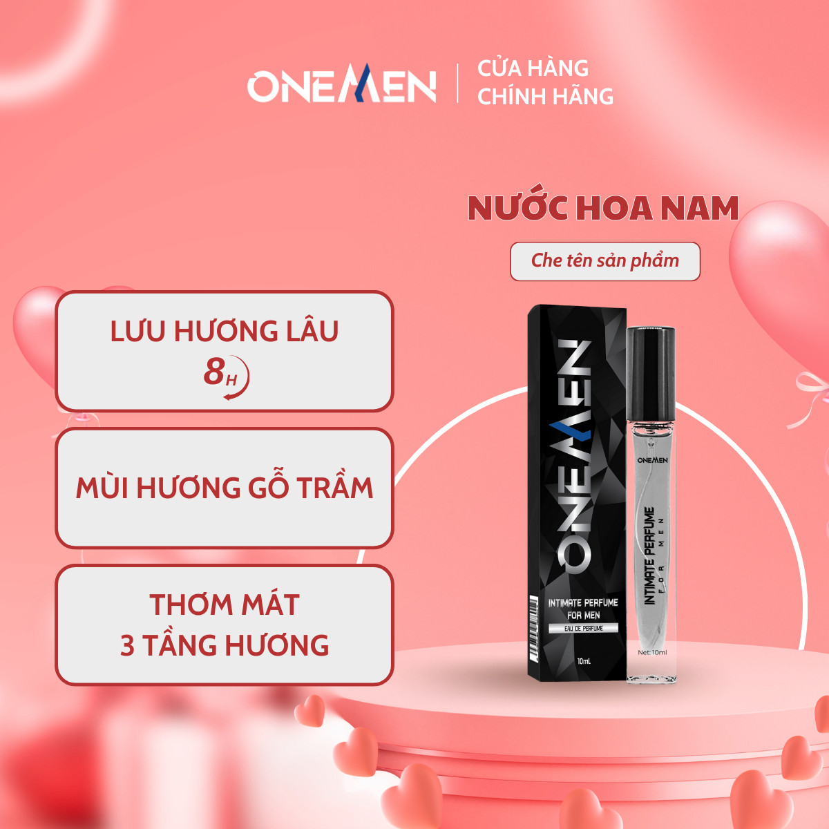 Nước Hoa Cho Phái Mạnh Intimate Perfume For Men (10ml) ONEMEN