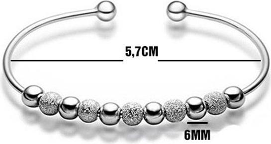 Lắc tay bi mạ bạc BH364