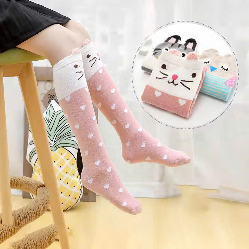 TẤT VỚ HOẠ TIẾT HOẠT HÌNH SIÊU XINH DỄ THƯƠNG TỪ 3-12 TUỔI DÀNH CHO BÉ GÁI