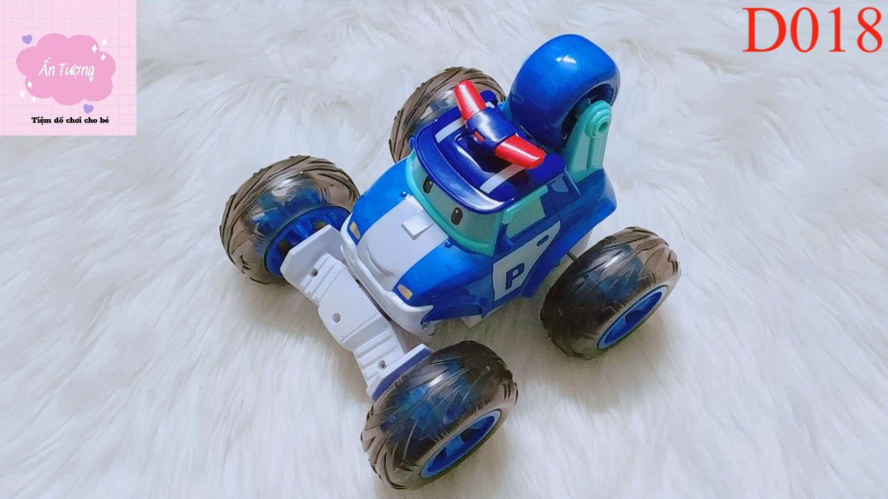 Xe Điều Khiển ô tô địa hình nhào lộn màu xanh cá tính