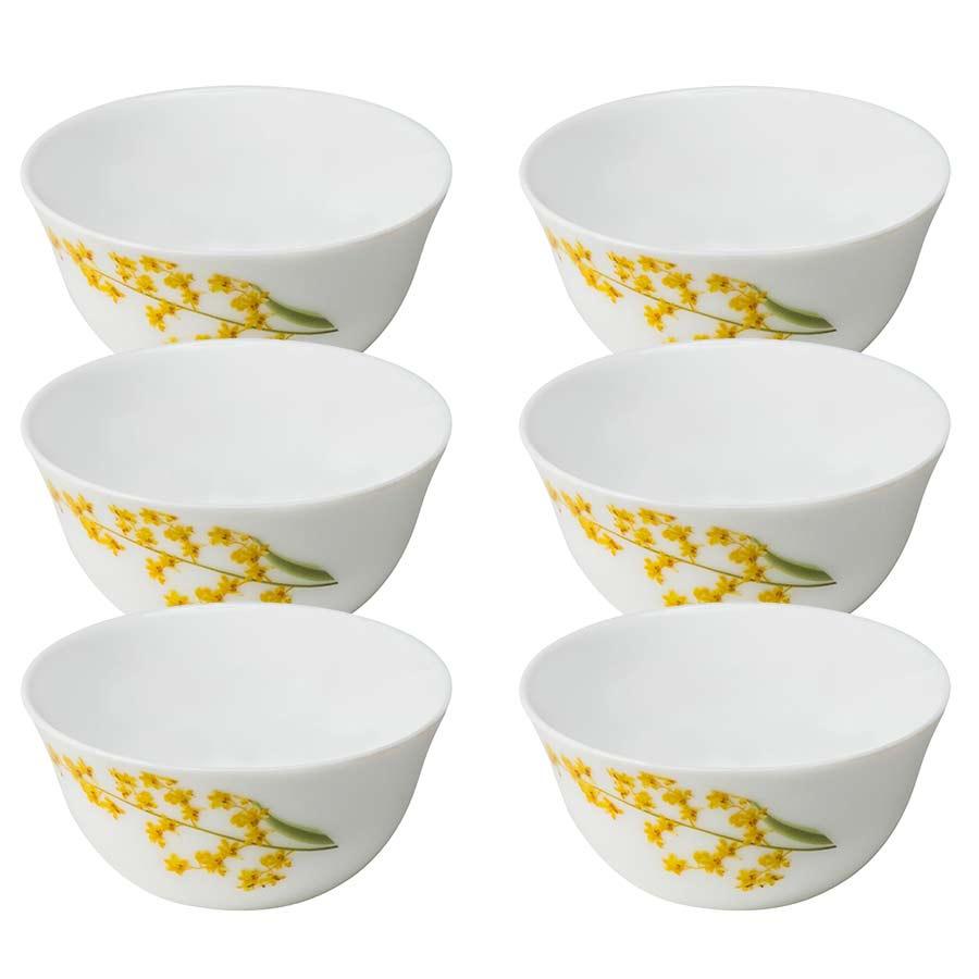 Bộ 6 chén thủy tinh Diva Ivory Y.G Diva Ivory La Opala- Hàng chính hãng