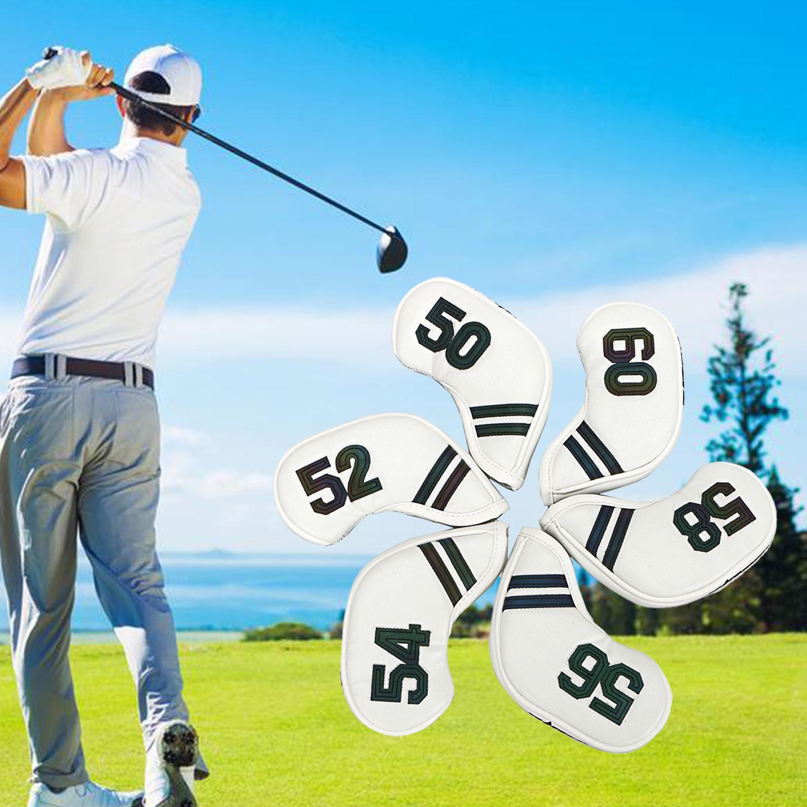 6x Golf Club Headcover Iron Head Covers, Protective Wedges Protection Guard for Men