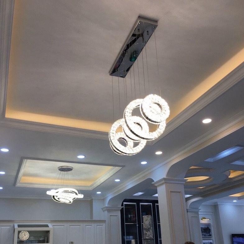 Đèn thả pha lê cao cấp trang trí nhà cửa sang trọng, hiện đại .