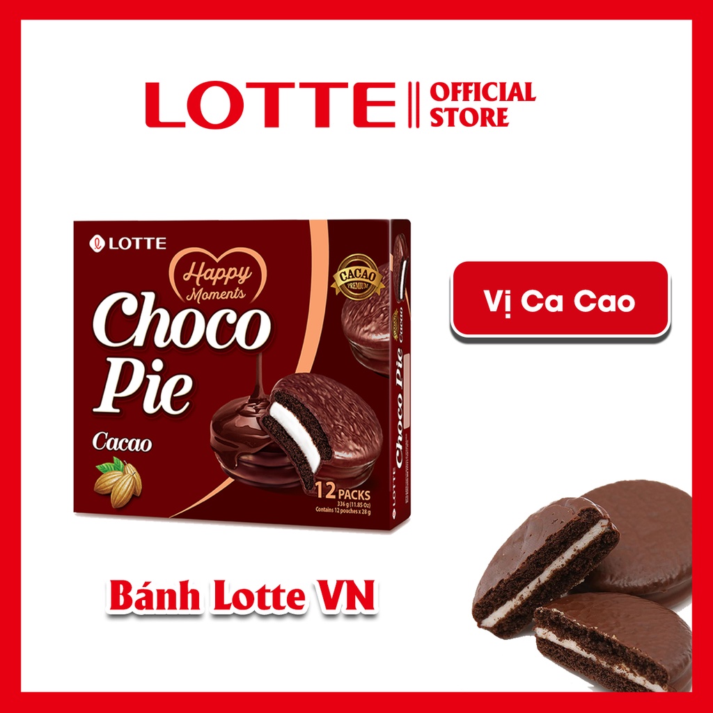 Bánh Lotte Choco Pie Cacao - 12 cái