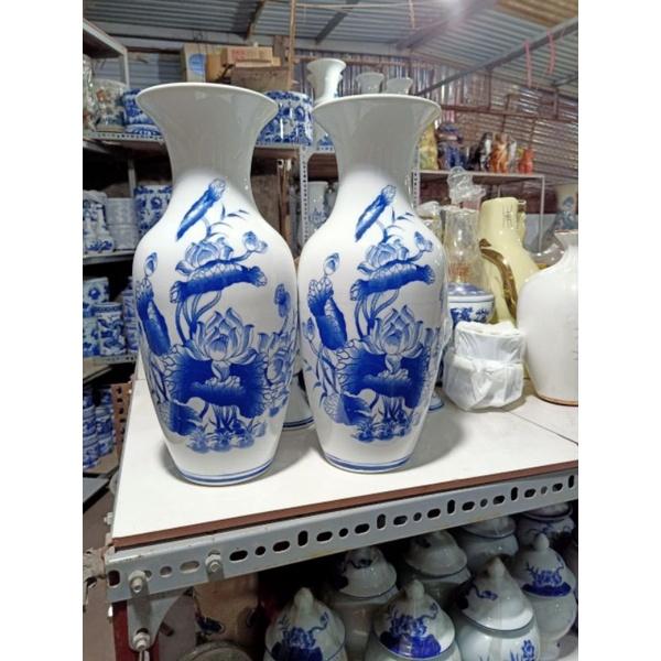 Đồ thờ Bát tràng lục bình miệng tròn lọ hoa bình hoa bàn thờ