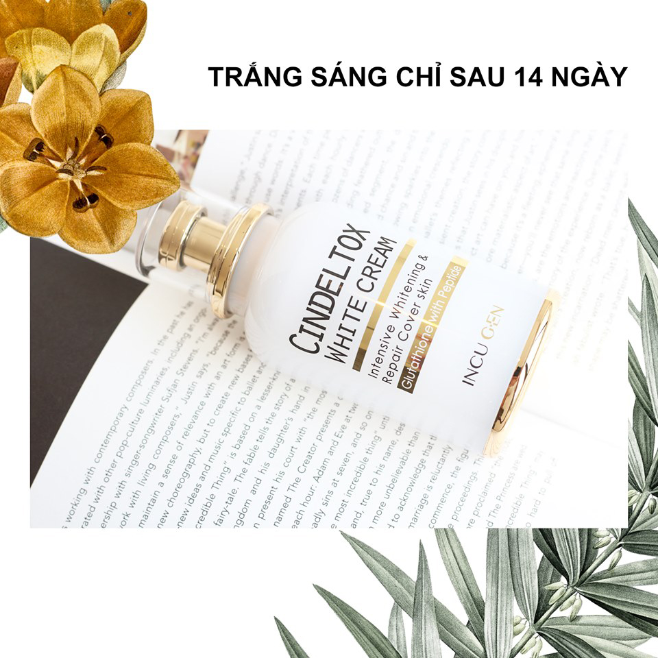 Kem dưỡng trắng da Cindel Tox White Cream