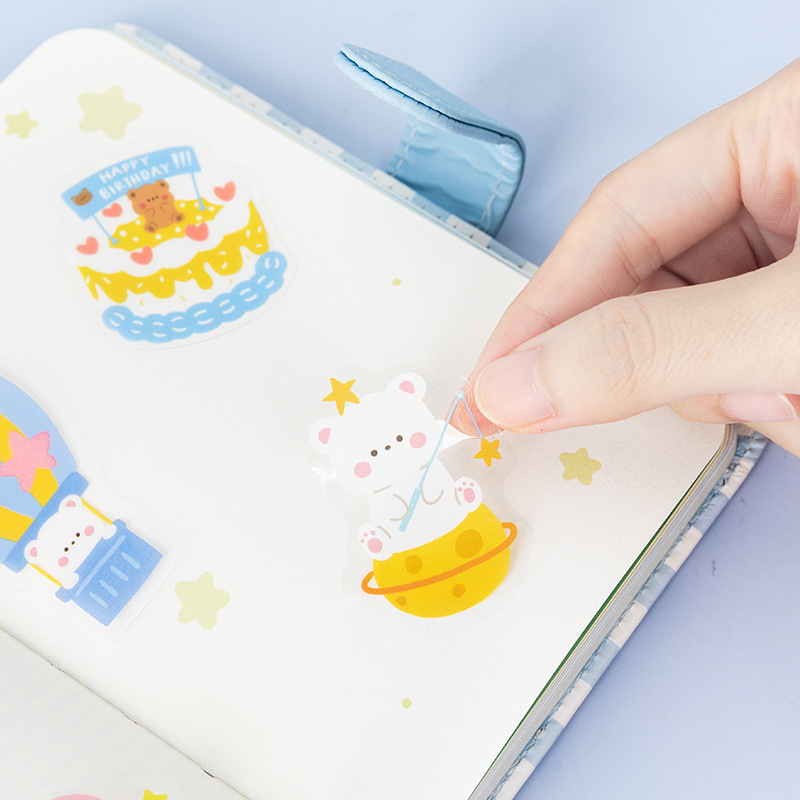 Gói Sticker 40 miếng dán - Rosy Posy Ngọt Ngào - Gói nhãn dán trang trí sổ tay bullet journal - M454