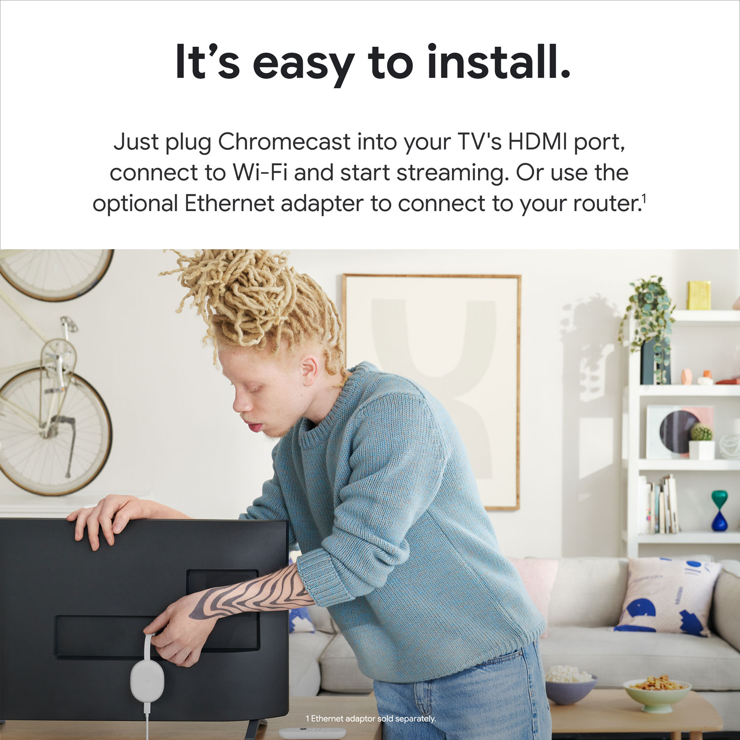 Bộ điều khiển thông minh Google Chromecast with Google TV HD - Google Assistant Tiếng Việt - Hàng nhập khẩu