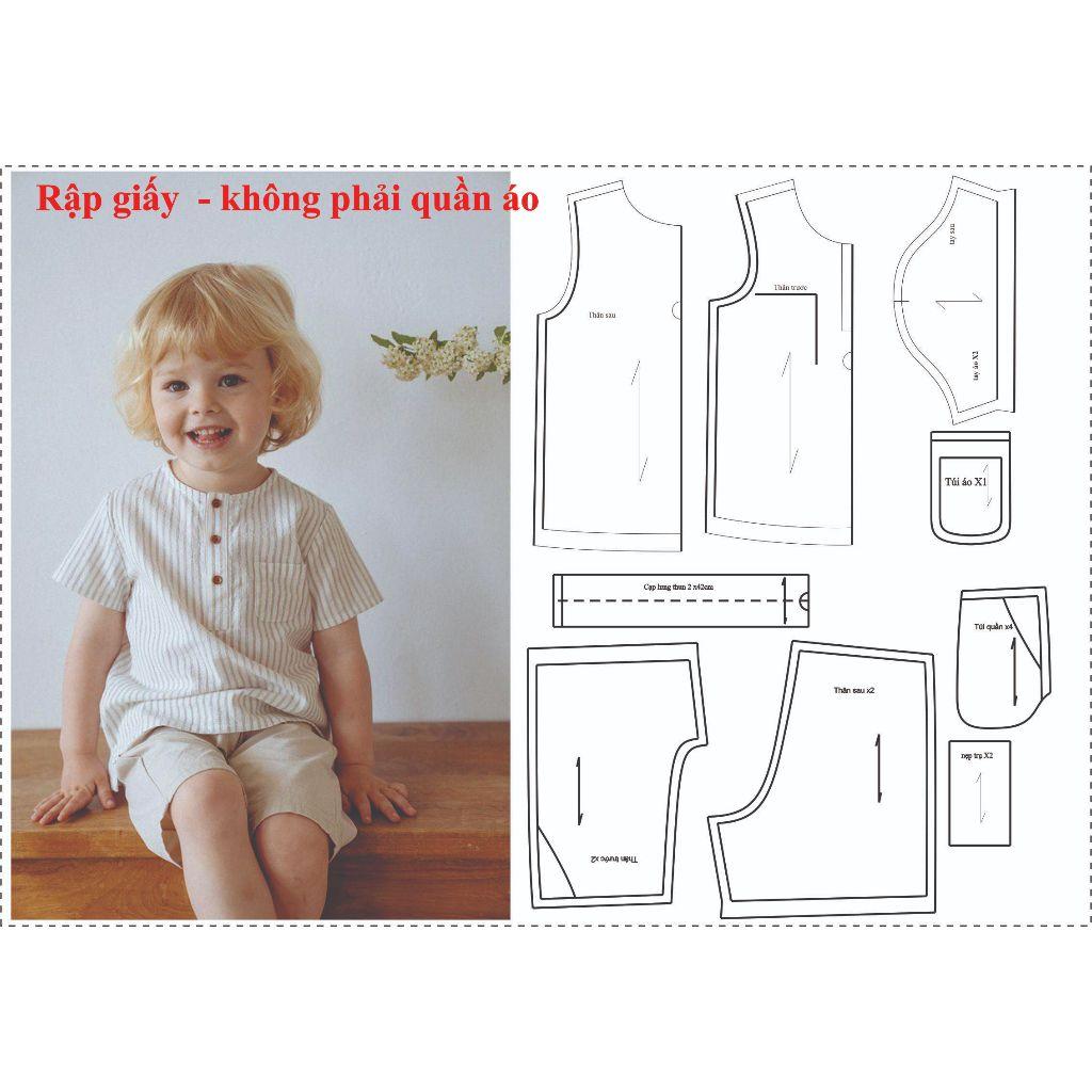 Rập giấy bộ quần áo mã B76 (BẢN VẼ)