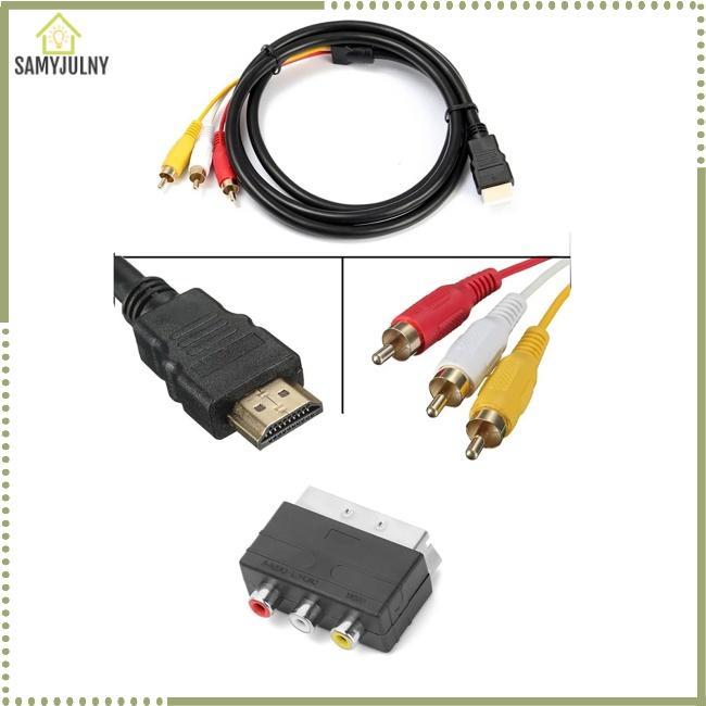 Cáp Chuyển Đổi Hdmi Sang 3rca Av 5v Nhỏ Gọn Tiện Dụng Cho Gia Đình