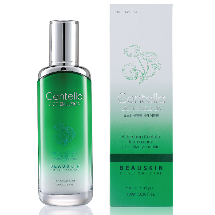 Nước hoa hông dưỡng da thảo dược Beauskin Centella Cica Hàn quốc (120ml) kèm 1 gói bông