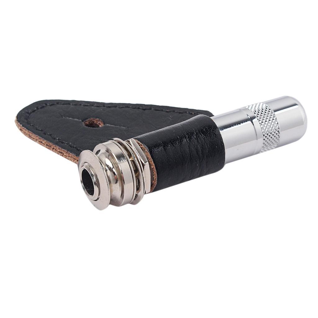 /4" Stereo Jack for Acoustic/Bass Guitar Chrome with