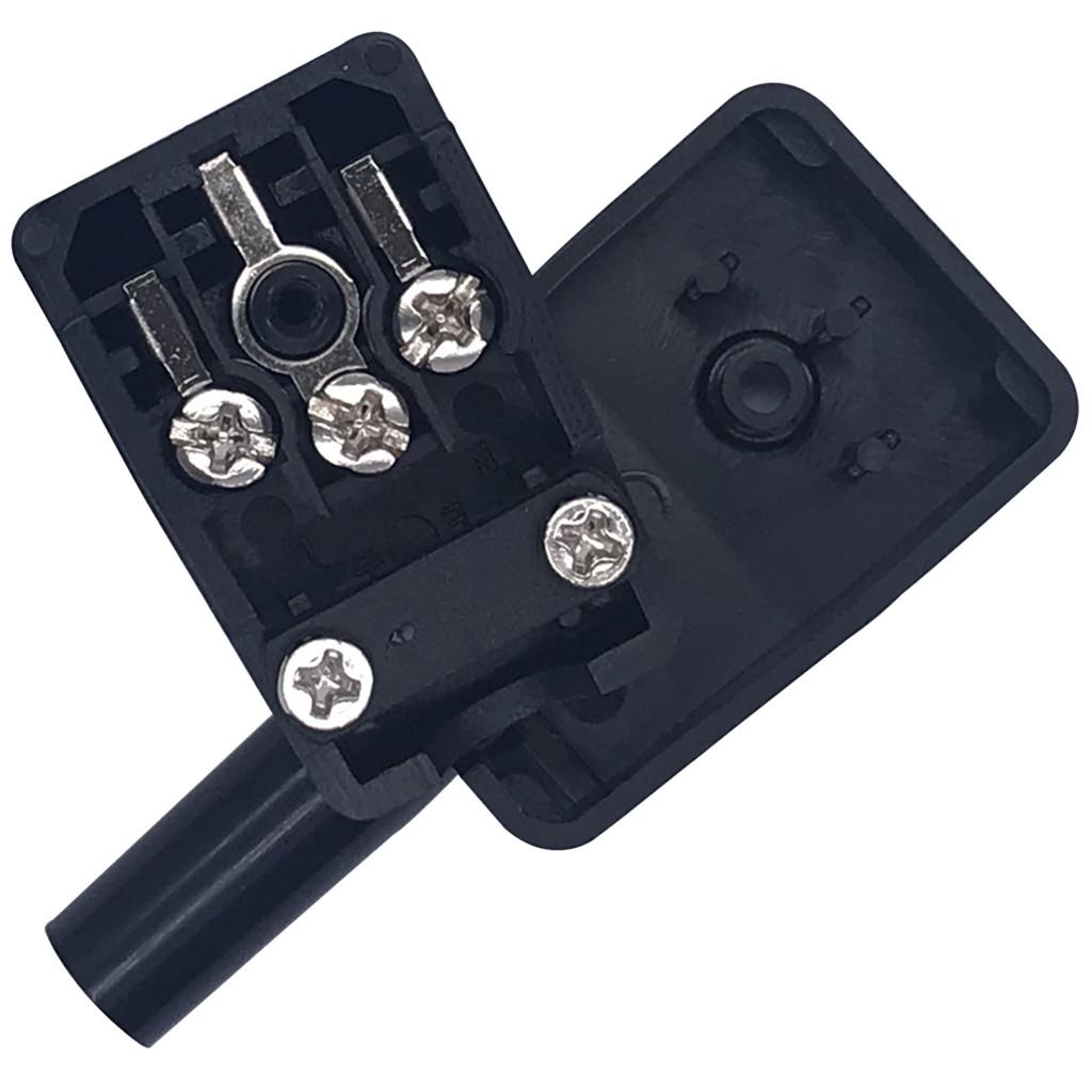 2x Detachable AC Electrical Power Socket Right Angled Plug IEC320 C13 Female