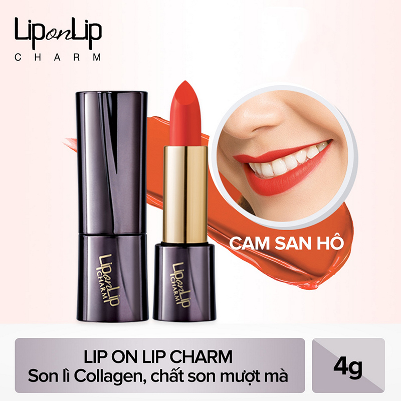 Son Lì Collagen Siêu Mịn Lip On Lip Charm (4g)