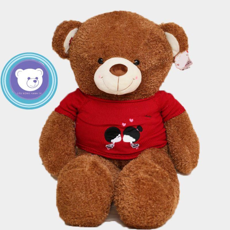 Gấu bông teddy - Teddy Kiss Me cao cấp - Gấu Bông Hana