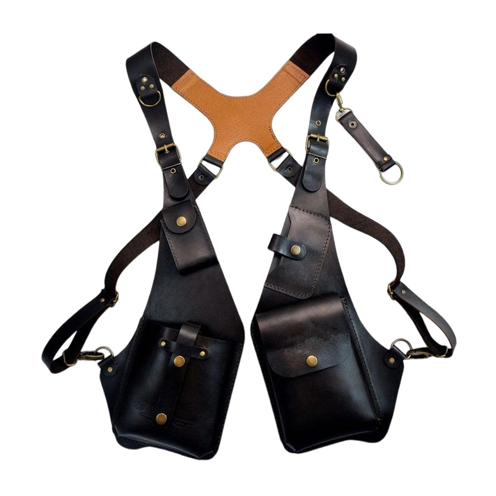 Shoulder Harness Bag Case Wallet Underarm Bag Steampunk for Bike Motorcycle