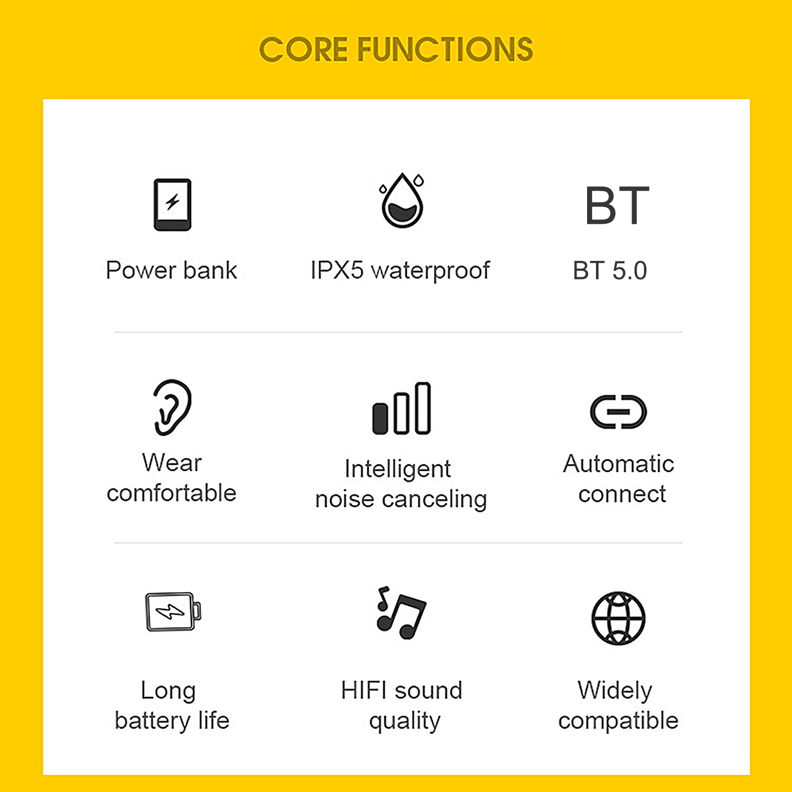 Tai Nghe Không Dây Xt-01 Bluetooth 5.0 + Điều Khiển Cảm Ứng EDR TWS Và Hộp Sạc 2200mah