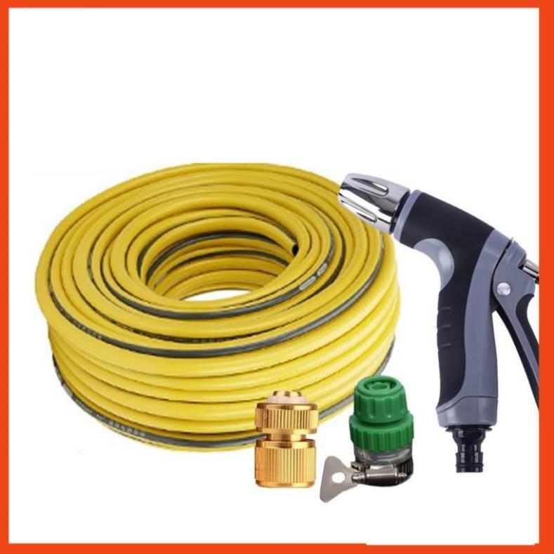 Bộ dây vòi xịt nước rửa xe,tưới cây tăng áp 3 lần 7-10m 206817