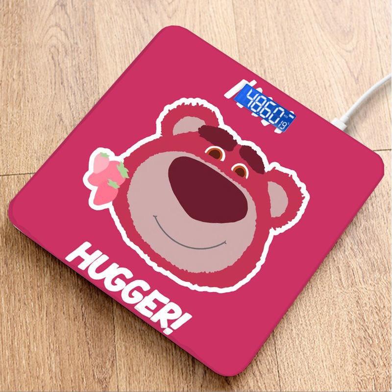 Cân Điện Tử Sức Khỏe Hình Gấu Dâu Lotso Cute