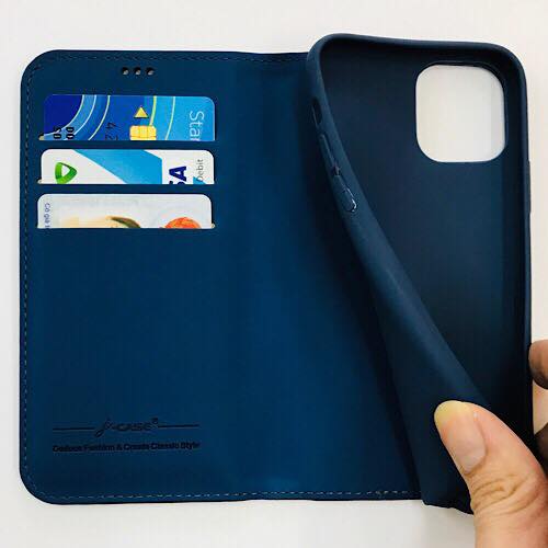 Bao da cho iPhone 11 Pro hiệu j-CASE Coorui Leather Tpu Card - Hàng nhập khẩu