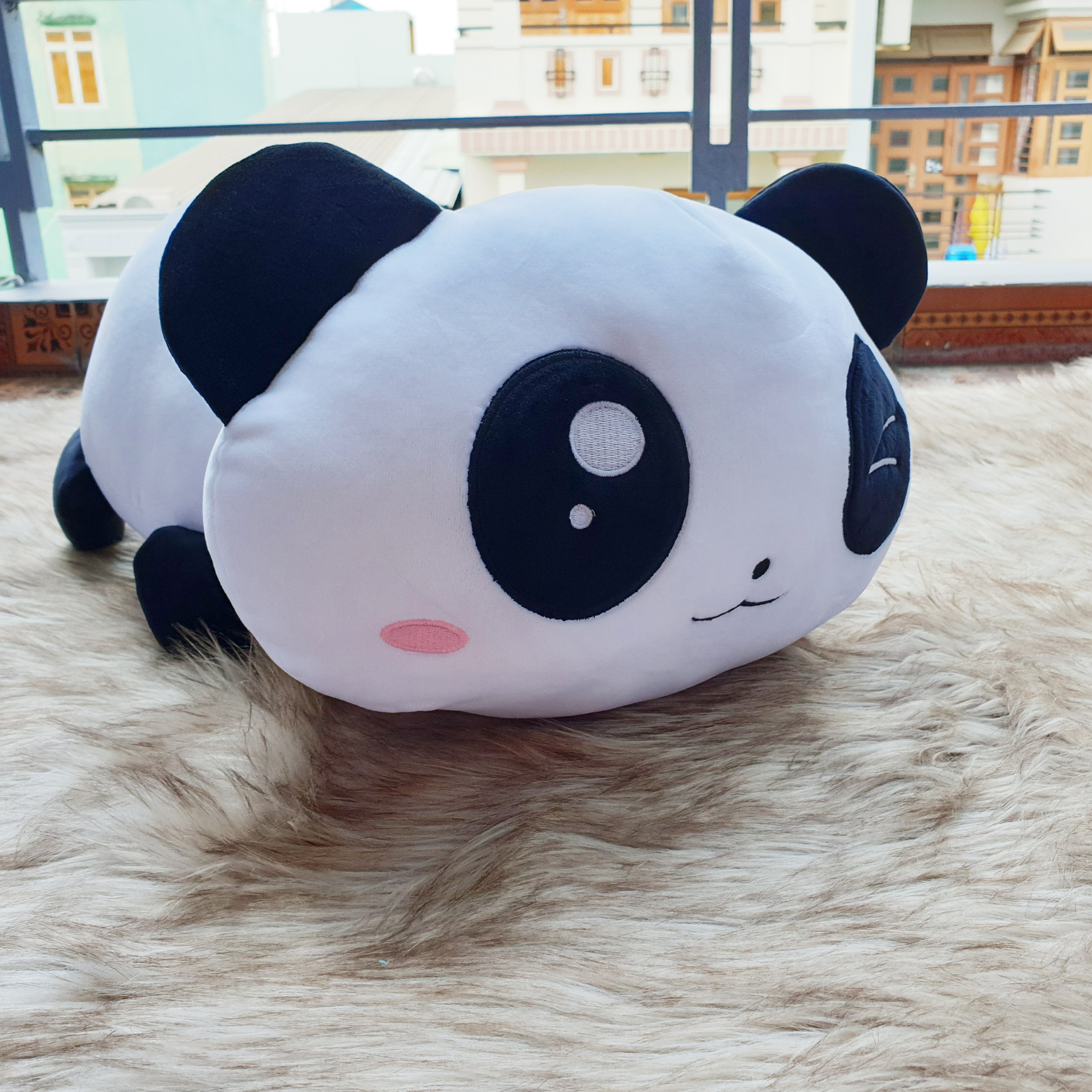 Gấu trúc Panda nằm nhồi bông siêu mềm size 45cm