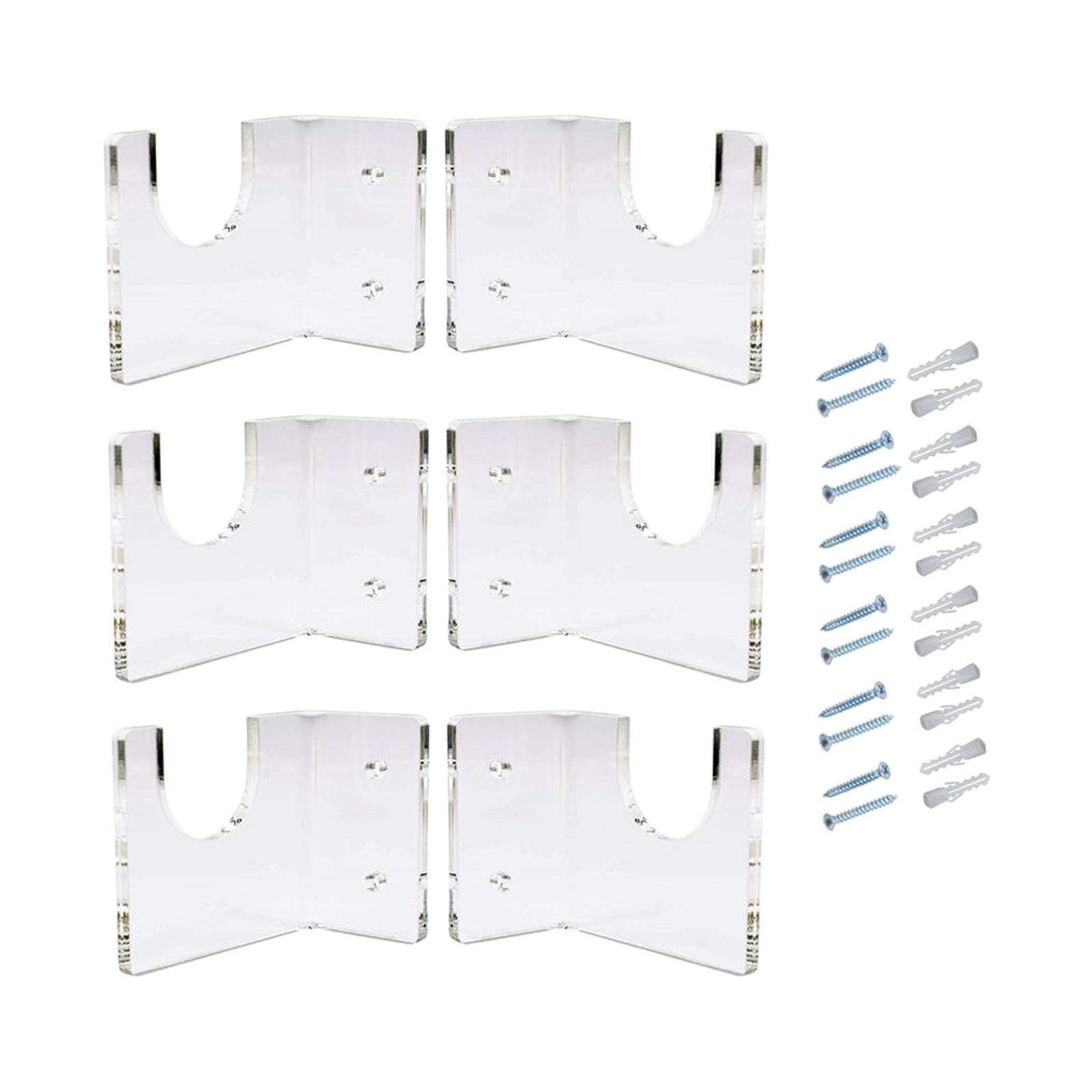 Fishing Rod Holder Wall Bracket Ceiling Rack Clear for Garage Cabin Basement