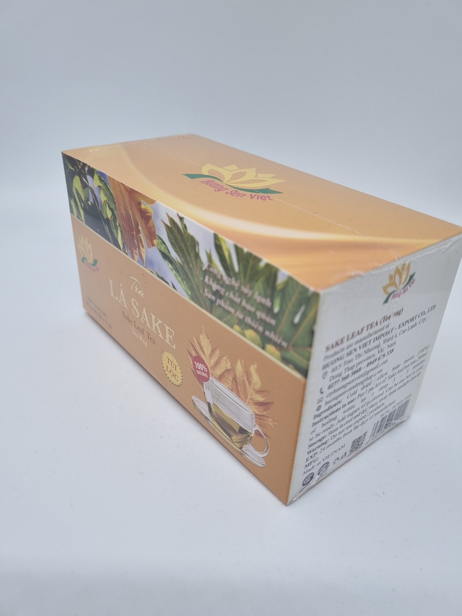 Trà Lá Sake túi lọc (60g) - Hương Sen Việt