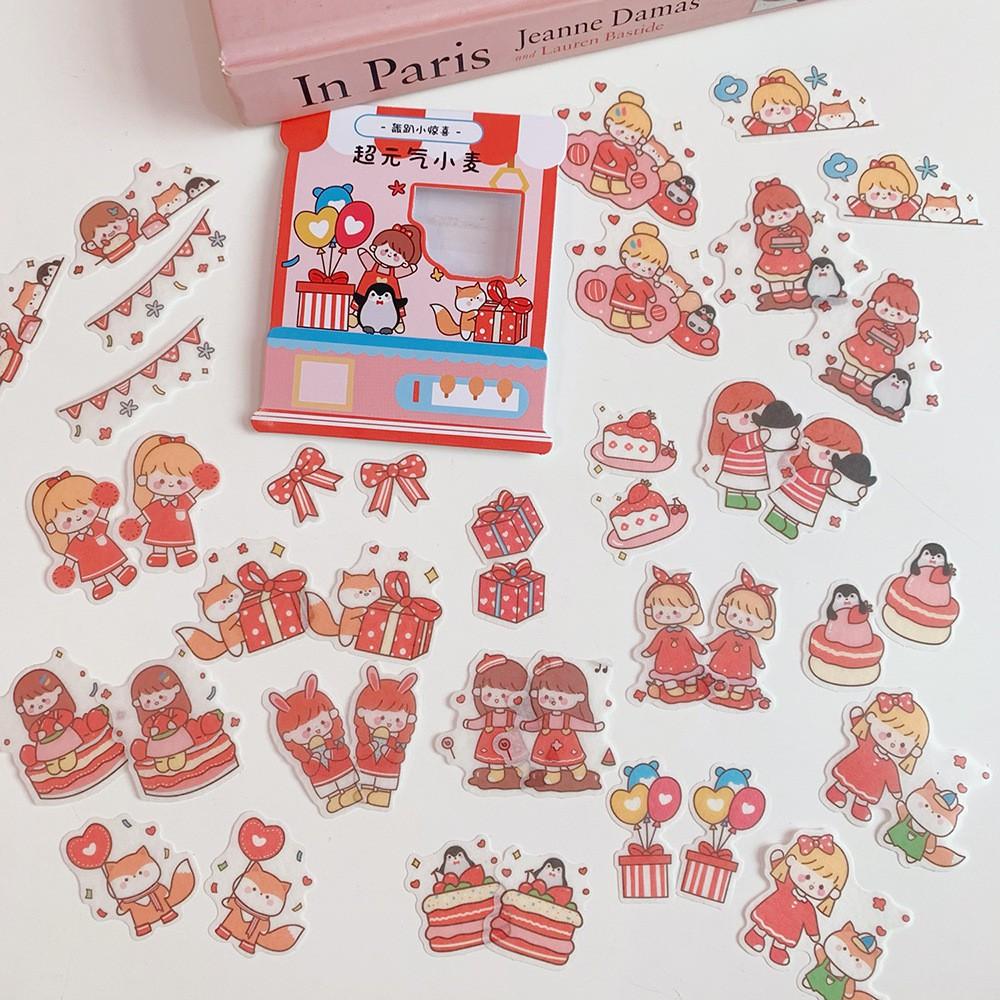 Bộ 40 Sticker Cô Gái Nhỏ