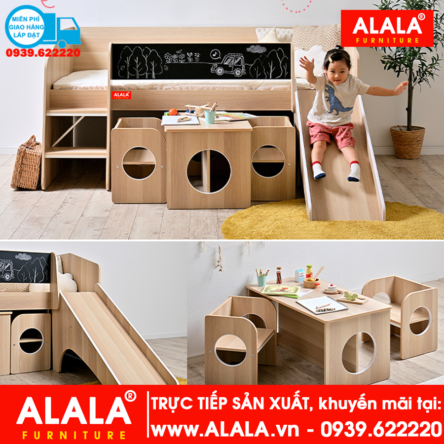 Giường ngủ cho Bé ALALA130 cao cấp - www.ALALA.vn - Za.lo: 0939.622220