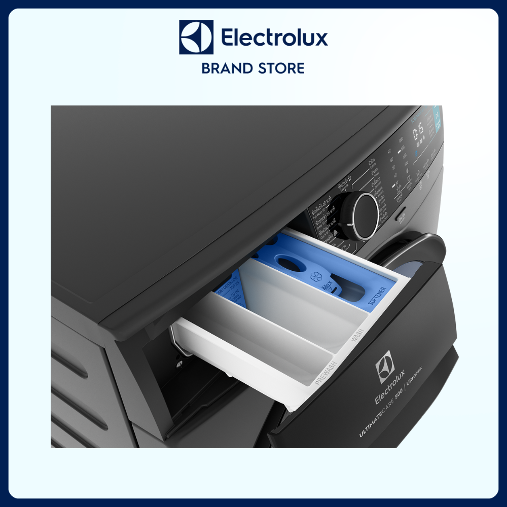 Máy giặt cửa trước Electrolux 9kg UltimateCare 500 - EWF9024P5SB - Giặt hơi nước sạch sâu, không cặn giặt tẩy, diệt vi khuẩn, giảm dị ứng, tiết kiệm điện năng