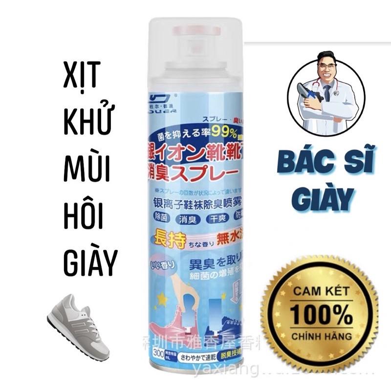 Chai Xịt Khử Mùi Giày Dép NaNo Bạc, Xịt Khử Mùi Hôi Chân