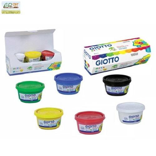 Bộ Màu vẽ tay nhập khẩu Italy GIOTTO Colori A Dita 600ml Hộp 6 màu 534100