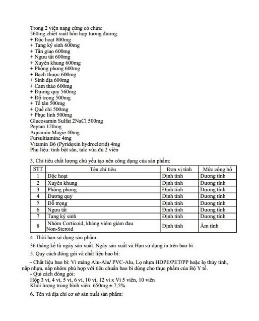 Thực phẩm bảo vệ sức khỏe Joint Pain