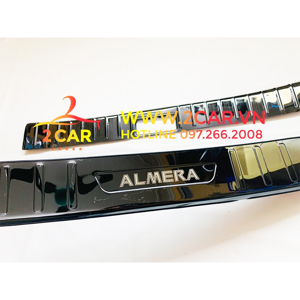 Ốp chống trày cốp trong, ngoài xe Nissan Almera chất liệu TITAN cao cấp, chống sước cốp Almera