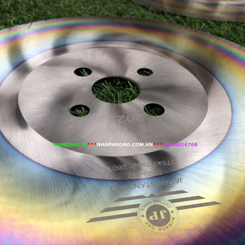 Đĩa Cắt Inox Cầu Vồng 275*1.6 Máy Tua Chậm