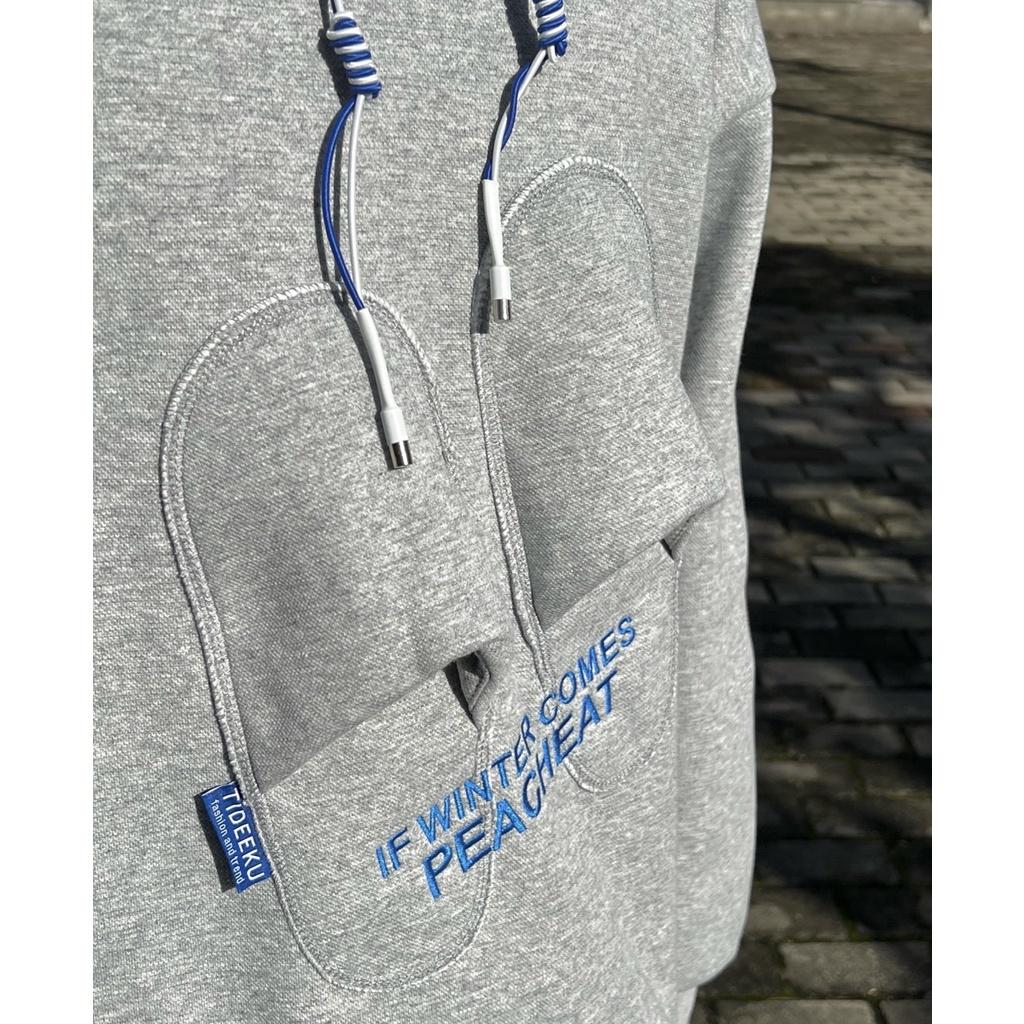 Áo Hoodie Nỉ Unisex Nam Nữ Hình Đôi Dép In Chữ