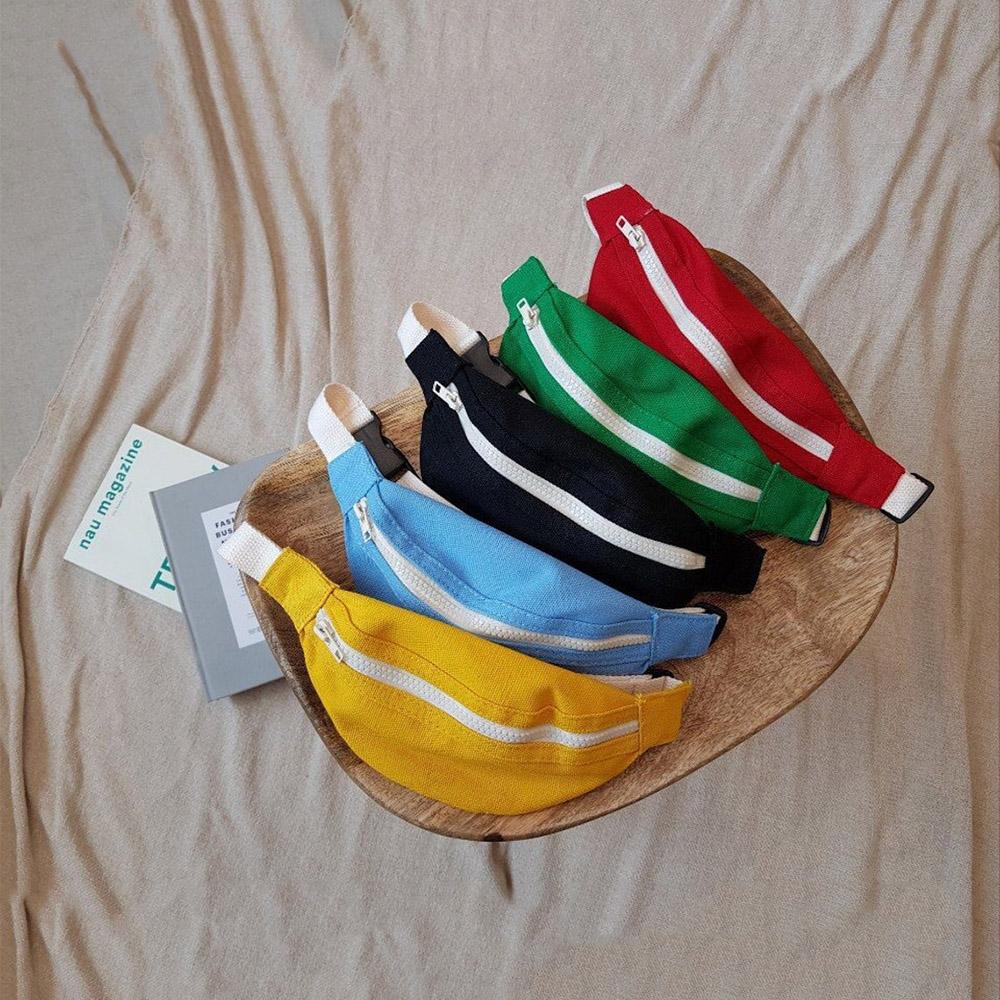 Cá Tính Màu Vải Bạt Túi Trẻ Em Túi Quân Tùy Chỉnh Trẻ Em Dây Đeo Vai Túi Bé Trai Và Bé Gái Thời Trang Fanny gói