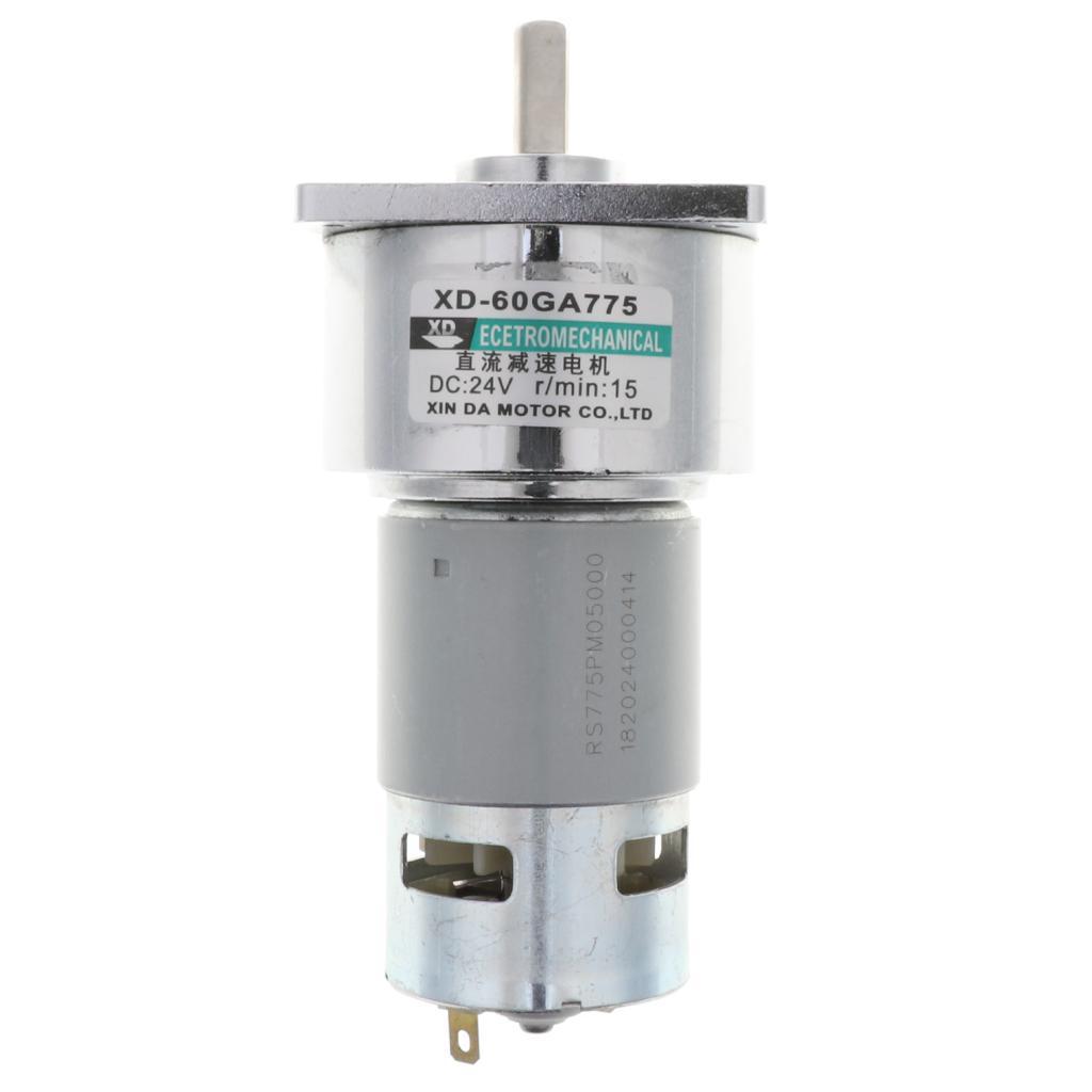 Micro Speed Reduction Geared Motor Reversible DC 24V 35W 300RPM