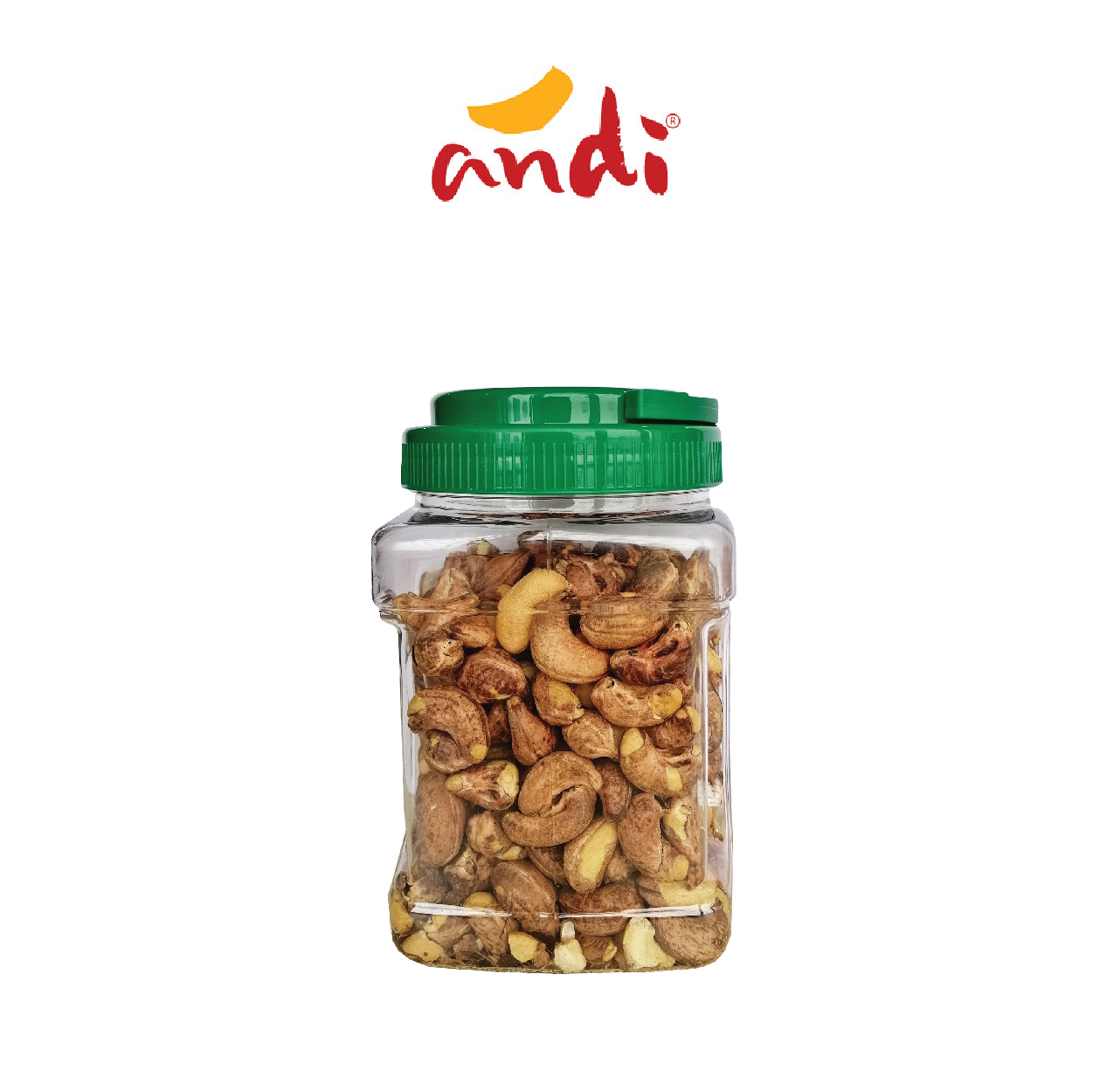 Hạt Điều Rang Muối Biển Vỏ Lụa ANDI Hộp 400g