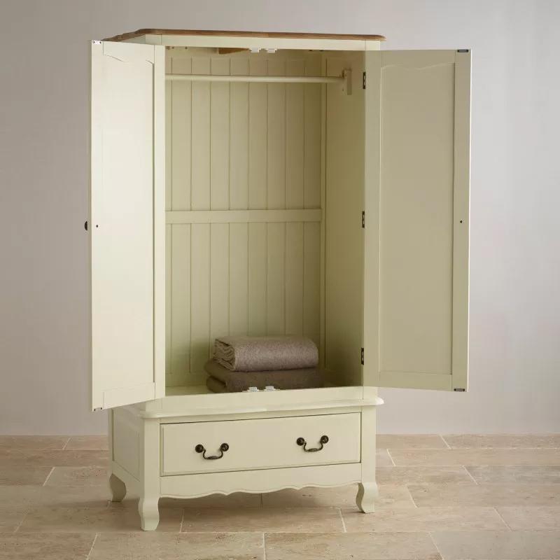 Tủ Áo 2 Cánh Bella Gỗ Sồi Ibie BSW2BELO - Trắng