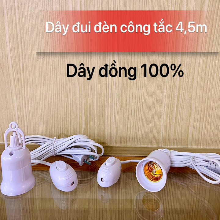 Bóng đèn Led siêu sáng 65W đui đèn xoáy Puge E27, Led Hàn Quốc Trụ Nhựa, Ánh sáng trắng, đèn trang trí sân vườn, led công suất lớn Bulb Led Light VCX