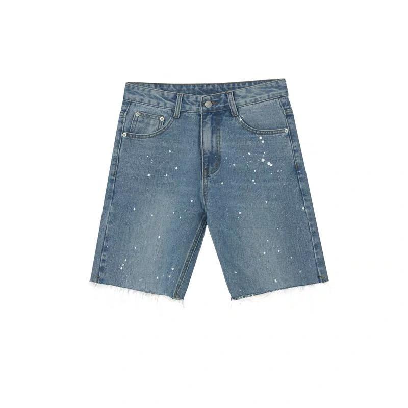 Quần short jeans chấm sơn