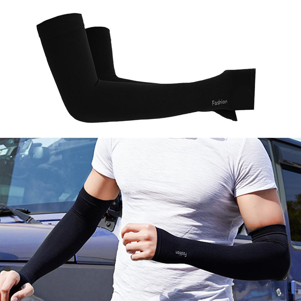 3-14pack Cooling Arm Sleeve Cycling Golfing Driving Cooler Arms Cover Fingertip